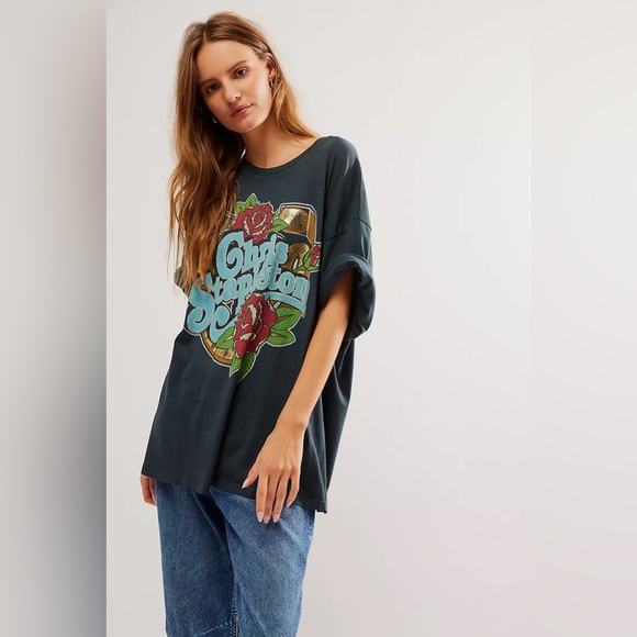 Free People Daydreamer Chris Stapleton Horseshoe Tee - Picture 3 of 7